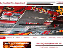 Tablet Screenshot of crosbyvfd.org